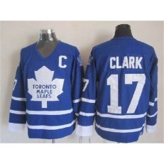 Toronto Maple Leafs #17 Wendel Clark Blue CCM Throwback Stitched NHL Jersey