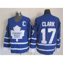 Toronto Maple Leafs #17 Wendel Clark Blue CCM Throwback Stitched NHL Jersey