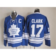 Toronto Maple Leafs #17 Wendel Clark Blue CCM Throwback Third Stitched NHL Jersey