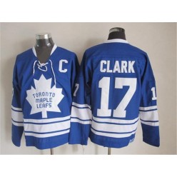 Toronto Maple Leafs #17 Wendel Clark Blue CCM Throwback Third Stitched NHL Jersey