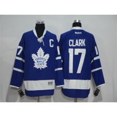 Toronto Maple Leafs #17 Wendel Clark Blue Reebok Premier Stitched NHL Jerse