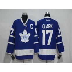 Toronto Maple Leafs #17 Wendel Clark Blue Reebok Premier Stitched NHL Jerse