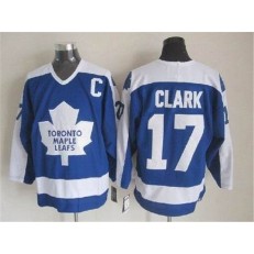 Toronto Maple Leafs #17 Wendel Clark Blue White CCM Throwback Stitched NHL Jersey