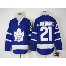 Toronto Maple Leafs #21 James Van Riemsdyk Blue Reebok Premier Stitched NHL Jersey