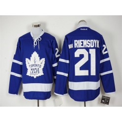Toronto Maple Leafs #21 James Van Riemsdyk Blue Reebok Premier Stitched NHL Jersey