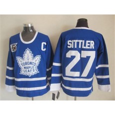 Toronto Maple Leafs #27 Darryl Sittler Blue 75th CCM Throwback Stitched NHL Jersey