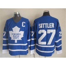 Toronto Maple Leafs #27 Darryl Sittler Blue CCM Throwback Stitched NHL Jersey