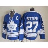 Toronto Maple Leafs #27 Darryl Sittler Blue CCM Throwback Third Stitched NHL Jersey