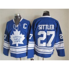 Toronto Maple Leafs #27 Darryl Sittler Blue CCM Throwback Third Stitched NHL Jersey