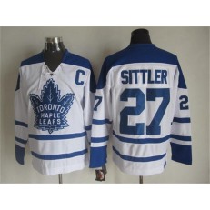 Toronto Maple Leafs #27 Darryl Sittler White CCM Throwback Winter Classic Stitched NHL Jersey