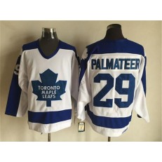Toronto Maple Leafs #29 Mike Palmateer White Blue CCM Throwback Stitched NHL Jersey
