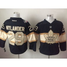 Toronto Maple Leafs #29 William Nylander 100th Anniversary Black Reebok Stitched NHL Jersey