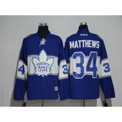 Toronto Maple Leafs #34 Auston Matthews Blue 2017 Centennial Classic Stitched NHL Jersey