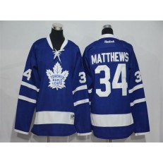 Toronto Maple Leafs #34 Auston Matthews Blue Reebok Premier Stitched NHL Jersey