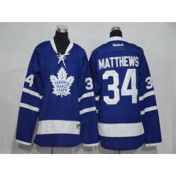 Toronto Maple Leafs #34 Auston Matthews Blue Reebok Premier Stitched NHL Jersey
