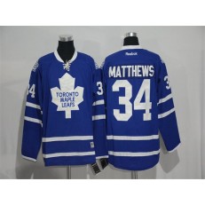 Toronto Maple Leafs #34 Auston Matthews Blue Stitched NHL Jersey