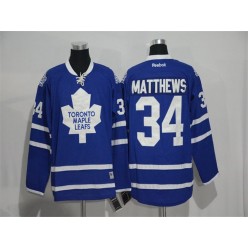 Toronto Maple Leafs #34 Auston Matthews Blue Stitched NHL Jersey