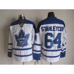 Toronto Maple Leafs #64 Stanley Cup White CCM Throwback Winter Classic Stitched NHL Jersey