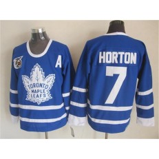 Toronto Maple Leafs #7 Tim Horton Blue 75th CCM Throwback Stitched NHL Jersey