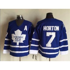 Toronto Maple Leafs #7 Tim Horton Blue CCM Throwback Stitched NHL Jersey