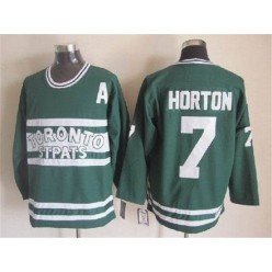 Toronto Maple Leafs #7 Tim Horton Green CCM Throwback Stitched NHL Jersey