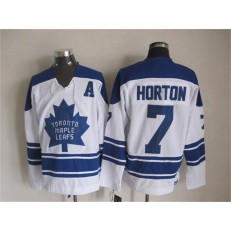 Toronto Maple Leafs #7 Tim Horton White CCM Throwback Third Stitched NHL Jersey