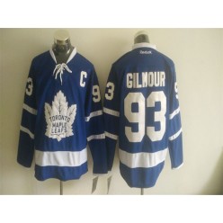 Toronto Maple Leafs #93 Doug Gilmour Blue Reebok Premier Stitched NHL Jerse