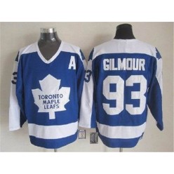 Toronto Maple Leafs #93 Doug Gilmour Blue White CCM Throwback Stitched NHL Jersey
