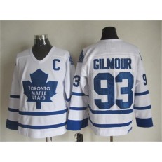 Toronto Maple Leafs #93 Doug Gilmour White CCM Throwback Stitched NHL Jersey