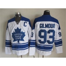 Toronto Maple Leafs #93 Doug Gilmour White CCM Throwback Third Stitched NHL Jersey