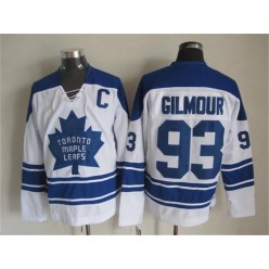 Toronto Maple Leafs #93 Doug Gilmour White CCM Throwback Third Stitched NHL Jersey