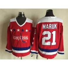 Washington Capitals #21 Dennis Maruk Red Alternate CCM Throwback Stitched NHL Jersey