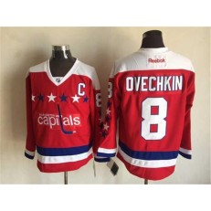 Washington Capitals #8 Alex Ovechkin Red Reebok Stitched NHL Jersey