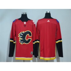 Adidas Calgary Flames Blank Red Home Authentic Stitched NHL Jersey