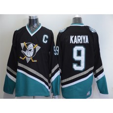Anaheim Ducks #9 Paul Kariya Black CCM Throwback Stitched NHL Jersey