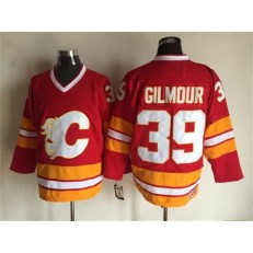 Calgary Flames #39 Doug Gilmour Red CCM Throwback Stitched NHL Jersey