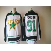 Adidas Dallas Stars #91 Tyler Seguin White Road Authentic Stitched NHL Jersey