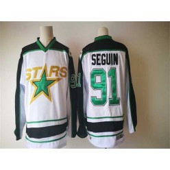 Adidas Dallas Stars #91 Tyler Seguin White Road Authentic Stitched NHL Jersey