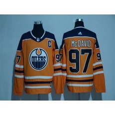 Adidas Edmonton Oilers #97 Connor McDavid Orange Home Authentic Stitched NHL Jersey