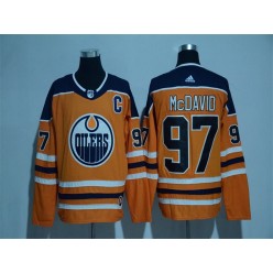 Adidas Edmonton Oilers #97 Connor McDavid Orange Home Authentic Stitched NHL Jersey