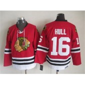 Chicago Blackhawks #16 Bobby Hull Red CCM Throwback Stitched NHL Jersey