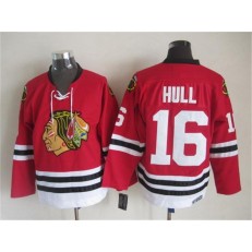 Chicago Blackhawks #16 Bobby Hull Red CCM Throwback Stitched NHL Jersey