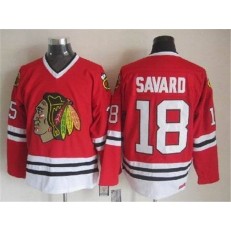 Chicago Blackhawks #18 Denis Savard Red CCM Throwback Stitched NHL Jersey