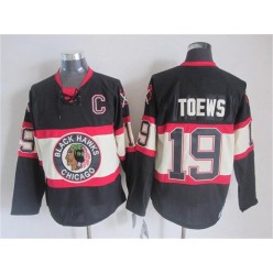 Chicago Blackhawks #19 Jonathan Toews Black Third CCM Stitched NHL Jersey