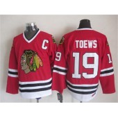 Chicago Blackhawks #19 Jonathan Toews Red CCM Throwback Stitched NHL Jersey