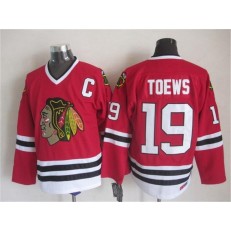 Chicago Blackhawks #19 Jonathan Toews Red CCM Throwback Stitched NHL Jersey