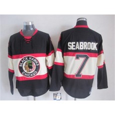 Chicago Blackhawks #7 Brent Seabrook Black Third CCM Stitched NHL Jersey