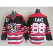 Chicago Blackhawks #88 Patrick Kane Red Black 75TH CCM Stitched NHL Jersey