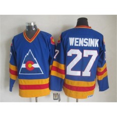 Colorado Avalanche #27 John Wensink Blue CCM Throwback Stitched NHL Jersey