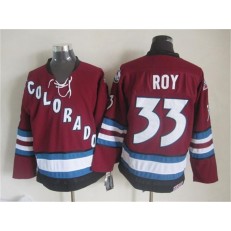 Colorado Avalanche #33 Patrick Roy Red CCM Throwback Stitched NHL Jersey